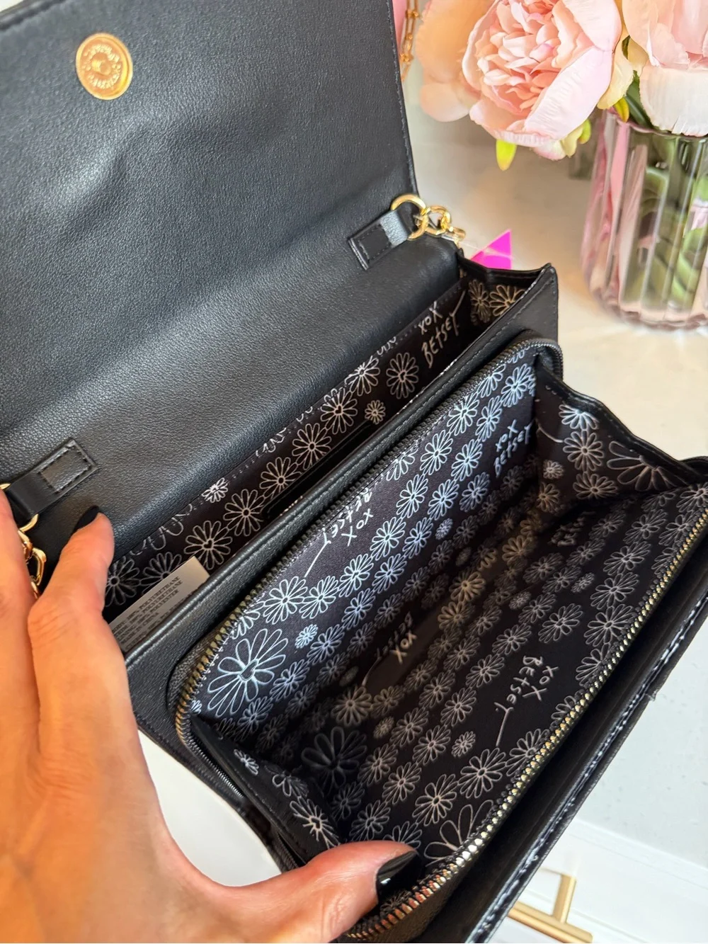 Betsey Johnson structured crossbody